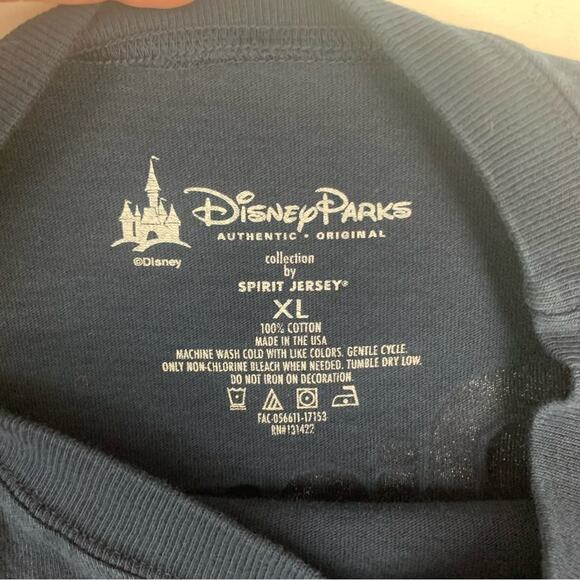 Disney parks kids xl spirit jersey navy blue white girls boys long sleeve - Picture 3 of 10